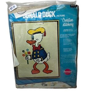 Vintage Donald Duck Creative Stitchery Crewel kit